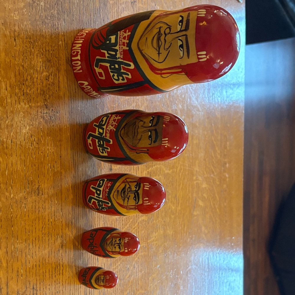Red and Yellow Nesting Dolls